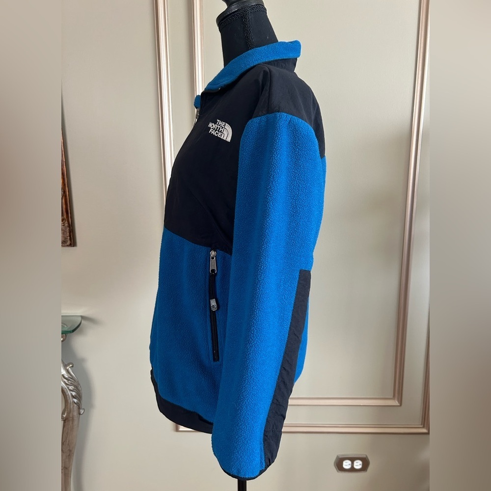 The North Face Blue Black Fleece Full Zip Jacket … - image 3